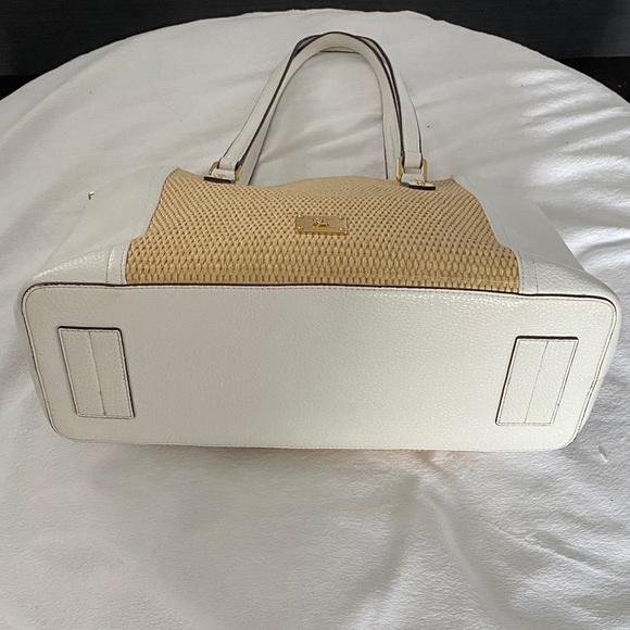 Lauren Ralph Lauren White and Tan Tote Bag - Picture 3 of 10
